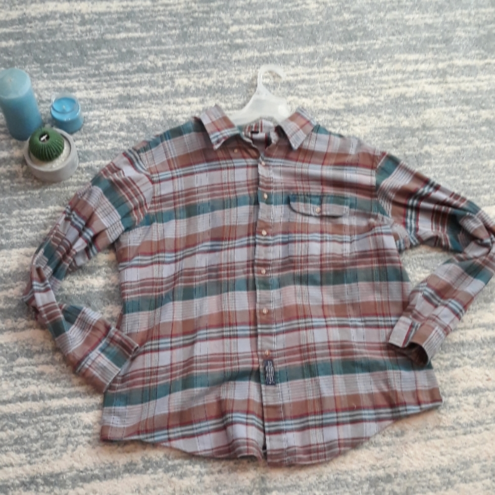 ❤Allen Solly plaid  button down shirt